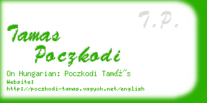 tamas poczkodi business card